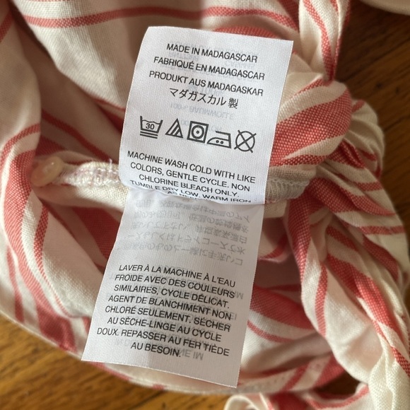 Madewell Side-Tie Tank in Marcia Stripe Size Medium - Picture 12 of 12